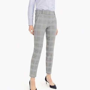 J.Crew Cameron Four Season Stretch Check Trousers